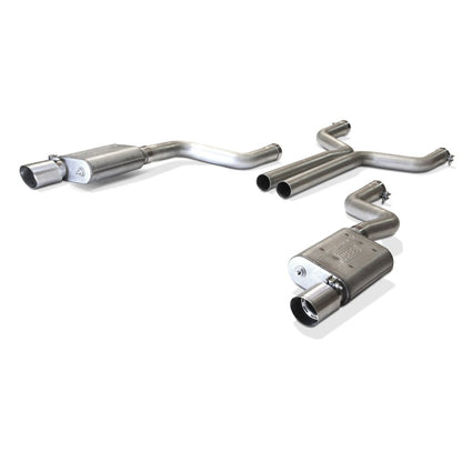 BBK 2015-16 Mustang GT Varitune Complete Cat Back Exhaust System (Includes Resonator Delete X-Pipe) - Graveyard Performance