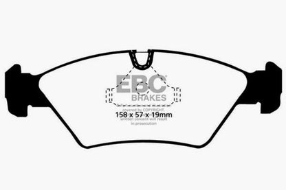 EBC 87-91 BMW M3 2.3 (E30) Yellowstuff Front Brake Pads - Graveyard Performance