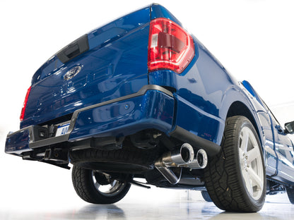 AWE 21-25 Ford F150 (14th Gen Reg Cab) Cat-Back Exhaust - 4.5in Dual Side Exit Chrome Tips - Graveyard Performance