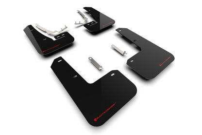 Rally Armor 22-25 VW MK8 Golf GTI/R Black UR Mud Flap w/Red Logo - Graveyard Performance