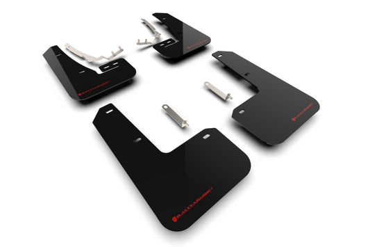 Rally Armor 22-25 VW MK8 Golf GTI/R Black UR Mud Flap w/Red Logo