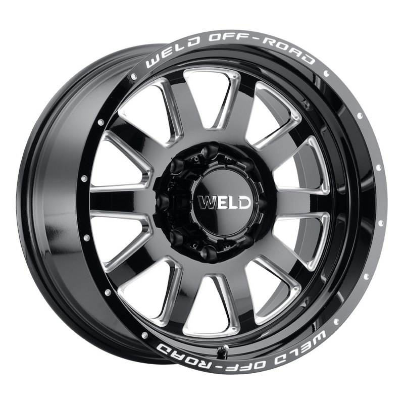 Weld Off-Road 18x9 Stealth 8x170 ET00 BS 5.01 Gloss BLK MIL 125.1 - Graveyard Performance