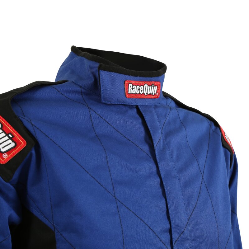 RaceQuip Blue Chevron-1 Suit - SFI-1 Medium - Graveyard Performance
