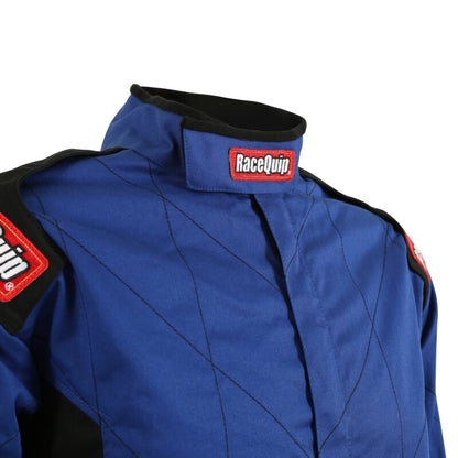 RaceQuip Blue Chevron-1 Suit - SFI-1 Medium - Graveyard Performance