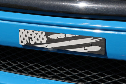 Billetworkz "American Flag - Distressed" License Plate Delete - Graveyard Performance