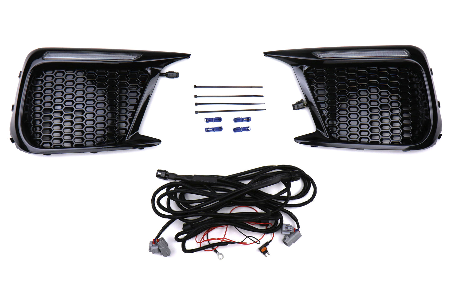 OLM Facelift JDM Style DRL / Sequential Turn Signal Bezel (No Fog Hole) - 18+ WRX* / STI - Graveyard Performance