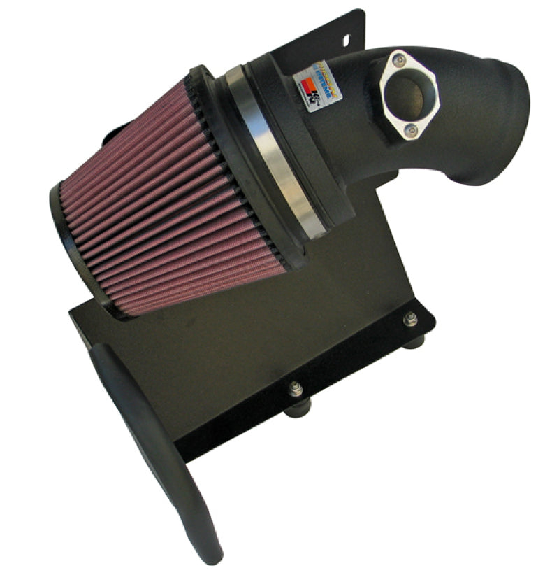 K&N 01-05 BMW M3 E46 Wrinkle Black Typhoon Short Ram Intake - Graveyard Performance