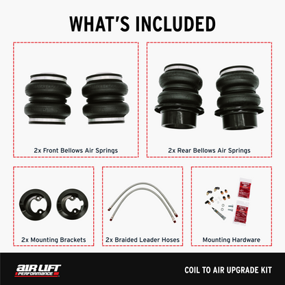 Air Lift 17-23 Tesla Model 3 (AWD) / 20-24 Tesla Model Y (AWD) Coil to Air Upgrade Kit - Graveyard Performance