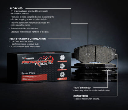R1 05-18 Audi A1 (Mexico) Front Track/Street Brake Pads - Graveyard Performance
