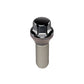 McGard Hex Lug Bolt (Cone Seat) M12X1.5 / 17mm Hex / 25.5mm Shank Length (Box of 50) - Black