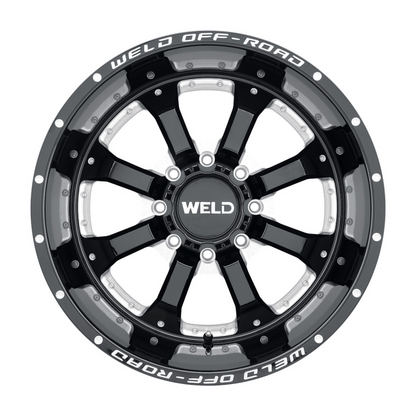Weld Off-Road W125 20X9 Granada Eight 8X180 ET00 BS5.00 Gloss Black MIL 124.3 - Graveyard Performance