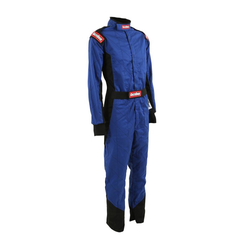 RaceQuip Blue Chevron-1 Suit - SFI-1 Medium - Graveyard Performance