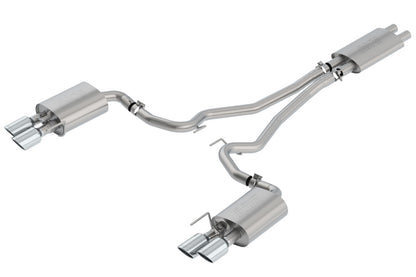 Borla 2018-2022 Ford Mustang GT Cat-Back Exhaust System Touring- Rolled Polished Tips - Graveyard Performance