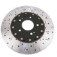 DBA 00-05 Mitsubishi Evo 5/6/7/8 / 06-08 Evo 9 Black Front Drilled & Slotted 5000 Series