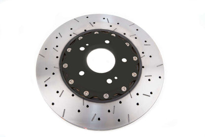DBA 00-05 Mitsubishi Evo 5/6/7/8 / 06-08 Evo 9 Black Front Drilled & Slotted 5000 Series - Graveyard Performance