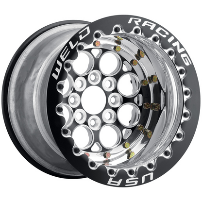 Weld Magnum Import 13x11 / 4x100mm BP / 4.25in. BS Black Wheel - Double Beadlock - Graveyard Performance