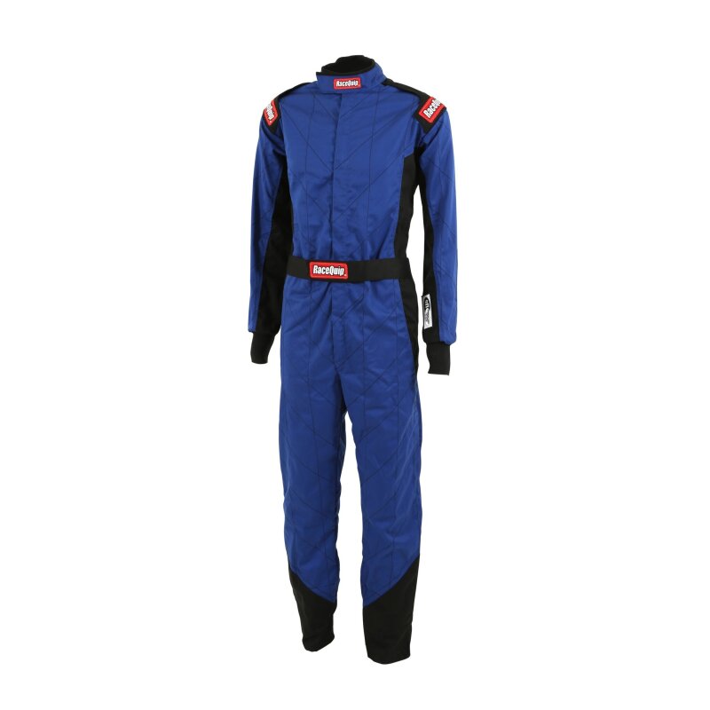 RaceQuip Blue Chevron-1 Suit - SFI-1 Medium - Graveyard Performance