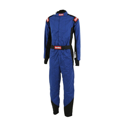 RaceQuip Blue Chevron-1 Suit - SFI-1 Medium - Graveyard Performance