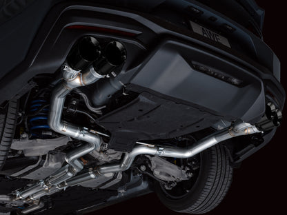 AWE 2024 Ford Mustang GT Fastback S650 RWD Track Edition Catback Exhaust w/ Quad Diamond Black Tips - Graveyard Performance