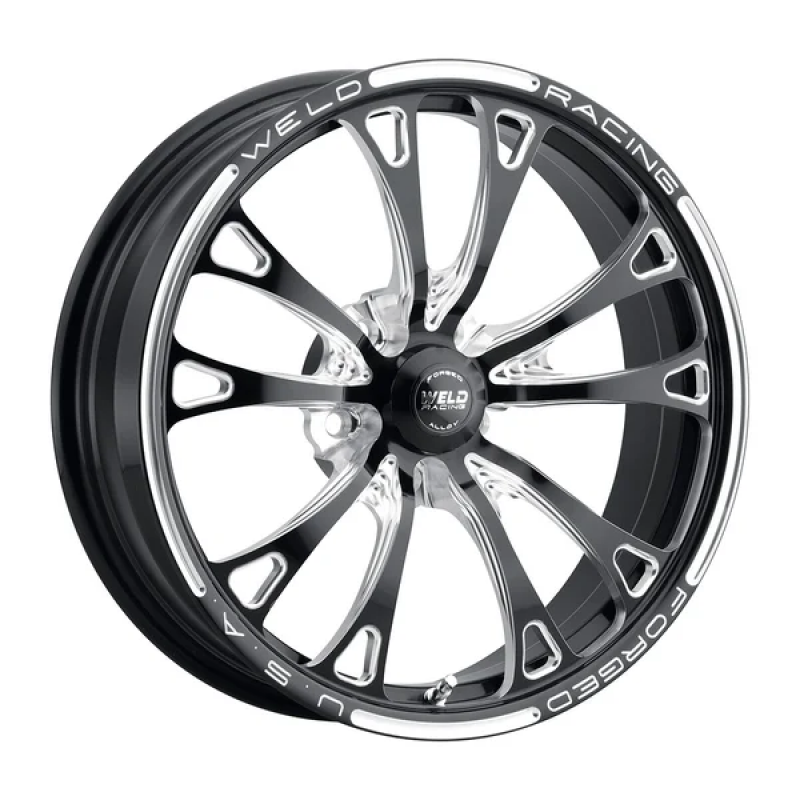 Weld V-Series 1-Piece 18x6 / 5x4.75 BP / 3.2in. BS Gloss Black Milled Wheel - Graveyard Performance