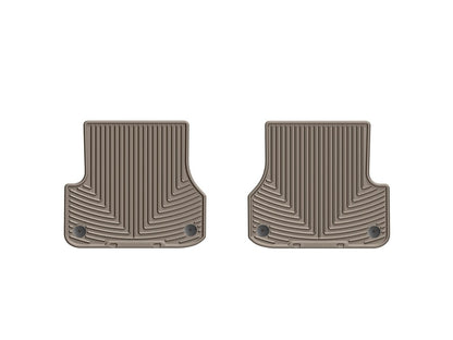 WeatherTech 12+ Audi A6/S6 Rear Rubber Mats - Tan - Graveyard Performance
