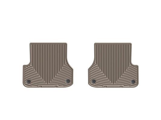 WeatherTech 12+ Audi A6/S6 Rear Rubber Mats - Tan - Graveyard Performance