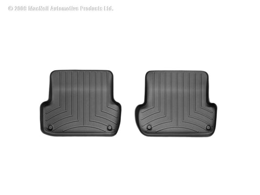 WeatherTech 02-08 Audi A4/S4/RS4 Rear FloorLiner - Black - Graveyard Performance