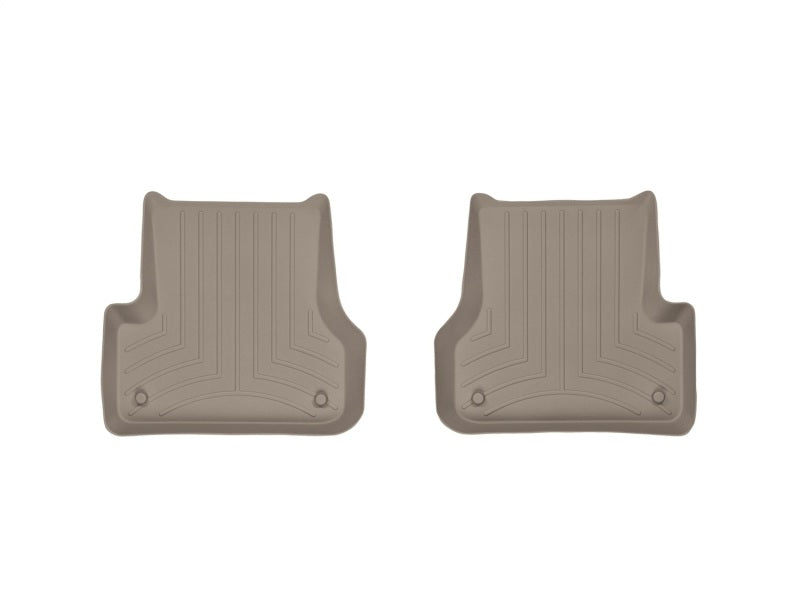 WeatherTech 12+ Audi A6 Rear FloorLiner - Tan - Graveyard Performance