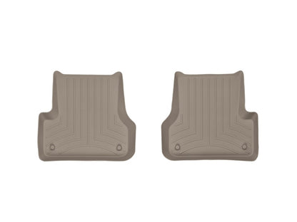 WeatherTech 12+ Audi A6 Rear FloorLiner - Tan - Graveyard Performance