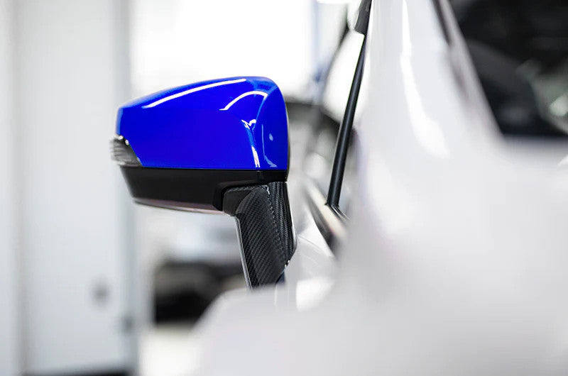 OLM OE Style Mirror Cover with Turn Signal Cutout (Lapis Blue) - 2015+ WRX / STI / 15-17 Crosstrek - Graveyard Performance
