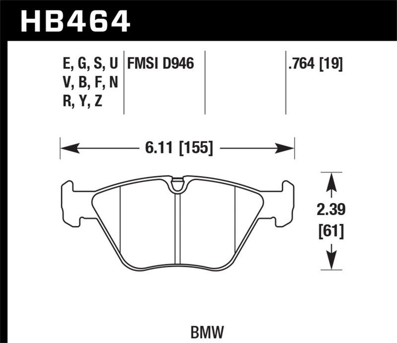 Hawk HP+ Street Brake Pads - Graveyard Performance