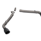 QTP 10-13 Chevrolet Camaro SS 6.2L 304SS Eliminator Muffler Delete Axle Back Exhaust w/4.5in Blk Tip