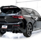 AWE MK8 Volkswagen Golf R 3in Touring Edition Quad Exhaust - Diamond Black Tips