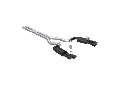 MBRP 2024 Ford Mustang GT 5.0L 3in Cat-Back Dual Split Rear - Quad Black Tips - Graveyard Performance