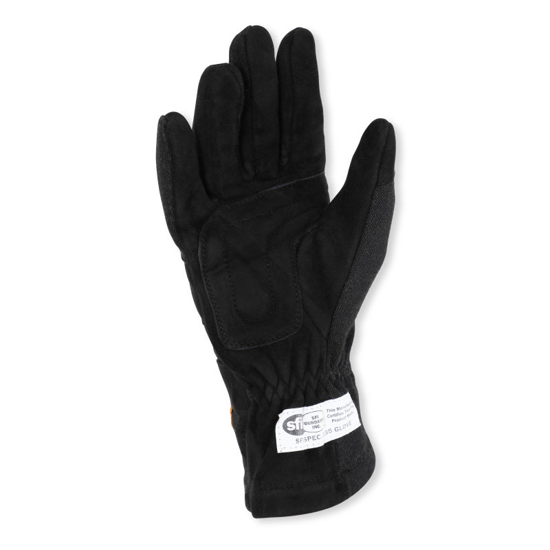 RaceQuip Black 2-Layer SFI-5 Glove - XSmall - Graveyard Performance