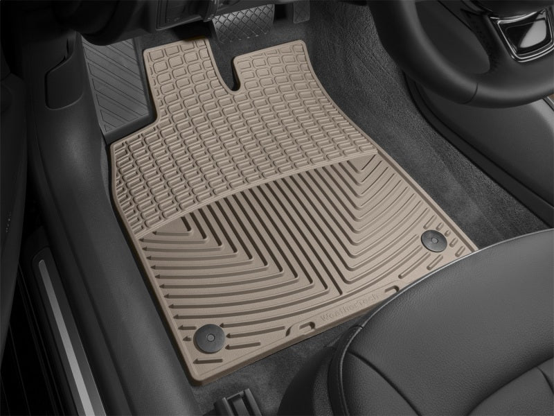 WeatherTech 12+ Audi A6/S6 Front Rubber Mats - Tan - Graveyard Performance
