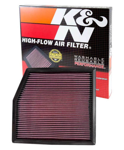 K&N 10-12 BMW 135i/335i/335i XDrive/X1 35i 3.0L L6 (E90) Replacement Air Filter - Graveyard Performance