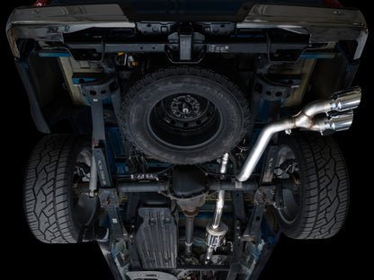 AWE 21-25 Ford F150 (14th Gen Reg Cab) Cat-Back Exhaust - 4.5in Dual Side Exit Chrome Tips - Graveyard Performance