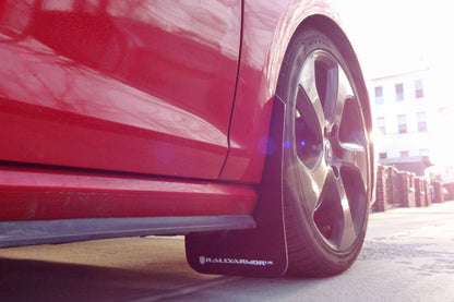 Rally Armor 15-21 MKVII VW Golf/GTI Black UR Mud Flap w/Grey Logo - Graveyard Performance