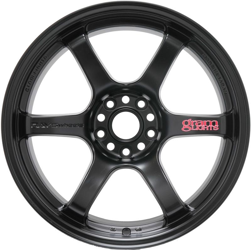 Gram Lights 57DR 17x9.0 +12 5x114.3 Semi Gloss Black Wheel - Graveyard Performance