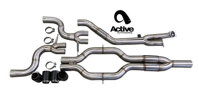 G80/G82 M3/M4 Signature RACE ONLY Exhaust System - GOLIATH - Full race only exhaust - Matte Black Tips - Graveyard Performance