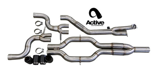G80/G82 M3/M4 Signature RACE ONLY Exhaust System - GOLIATH - Full race only exhaust - Matte Black Tips - Graveyard Performance