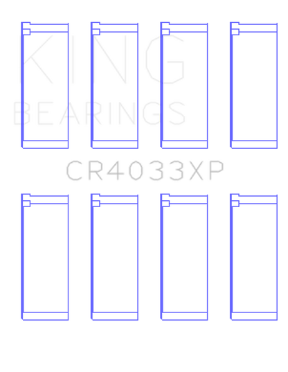 King Engine Bearings Honda F20C/F22C / 97-01 H22A4 (Size .025) Rod Bearing Set - Graveyard Performance