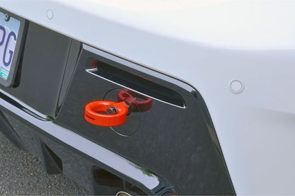 PERRIN 23-26 Toyota GR Corolla Rear Tow Hook - Red - Graveyard Performance