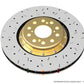 DBA 09+ Nissan GTR R-35 Front Drilled & Slotted 5000 Series 2 Piece Rotor Assembled w/ Black Hat (Av