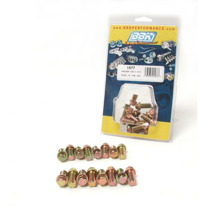 BBK Ford SBF 302 351W Exhaust Header Bolt Kit - 3/8-16 0.75in (16) - Graveyard Performance