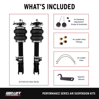 Air Lift Performance 15-23 Ford Mustang S550/24-25 S650 Air Suspension Front Kit - Graveyard Performance