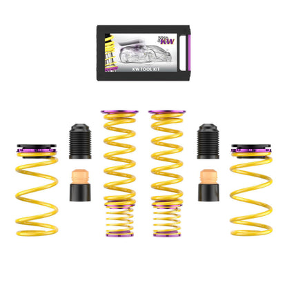 KW 2020+ Chevrolet Corvette C8 (w/ Electronic Dampers & OE Noselift) Height Adjustable Spring Kit - Graveyard Performance