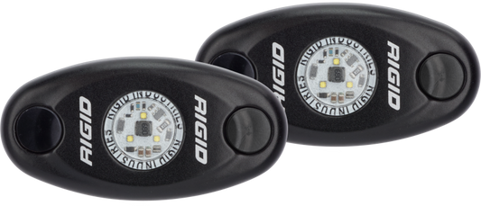 Rigid Industries A-Series Light - Black - Low Strength - Cool White - Set of 2