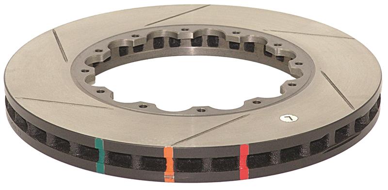 DBA 2008+ Mitsubishi EVO 10 T3 5000 Series Drilled and Slotted Front Replacement Rotor w/NAS Nuts KP - Graveyard Performance